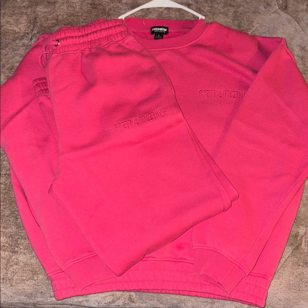 Oversized Pink PRETTYLITTLETHING Jogging Set